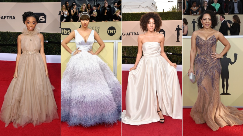 Illustration for article titled Millennial Pink's Not Dead On the SAG Awards Red Carpet
